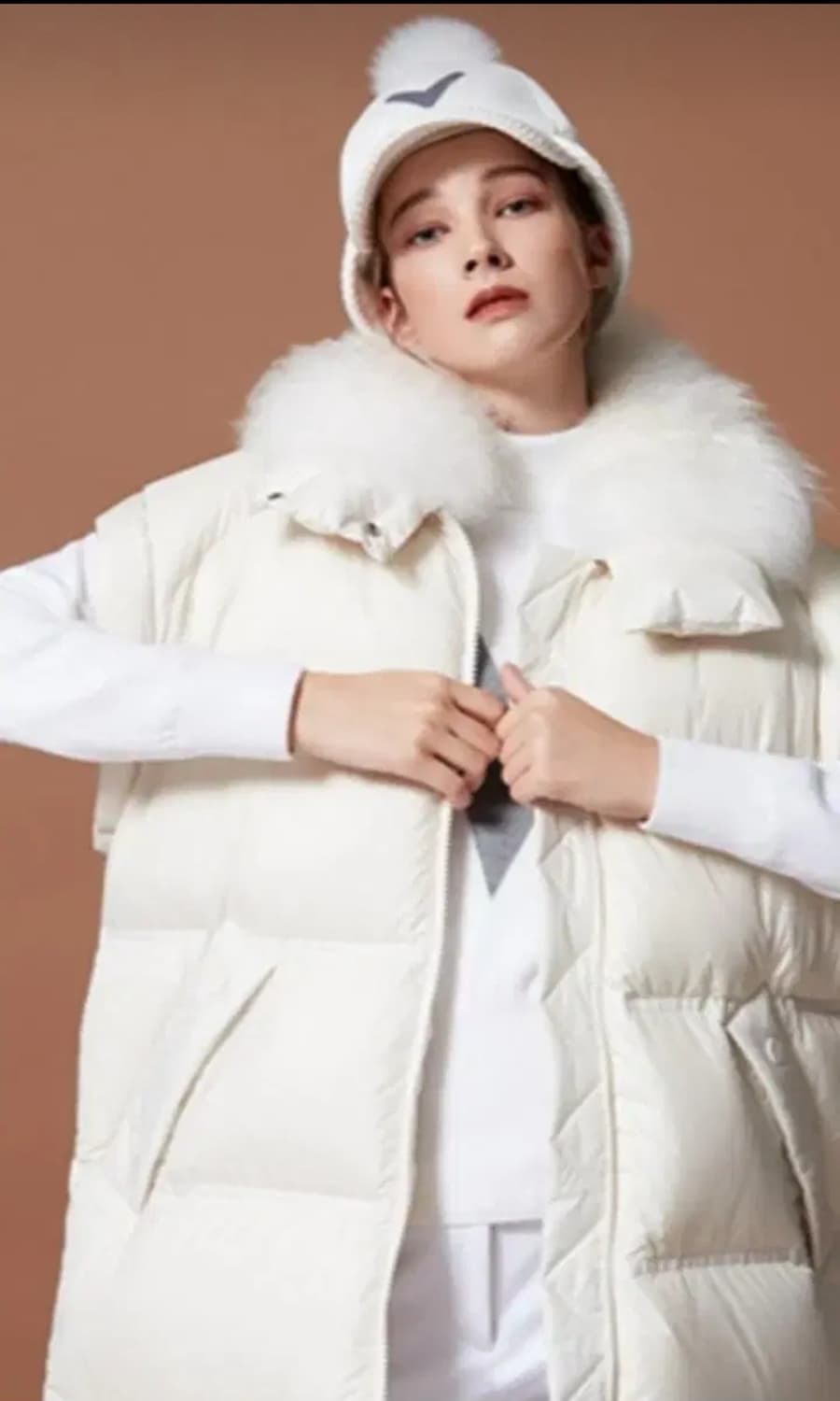 캘러웨이 여성 헤비 구스다운 골프 롱패딩 90사이즈 상품이미지2