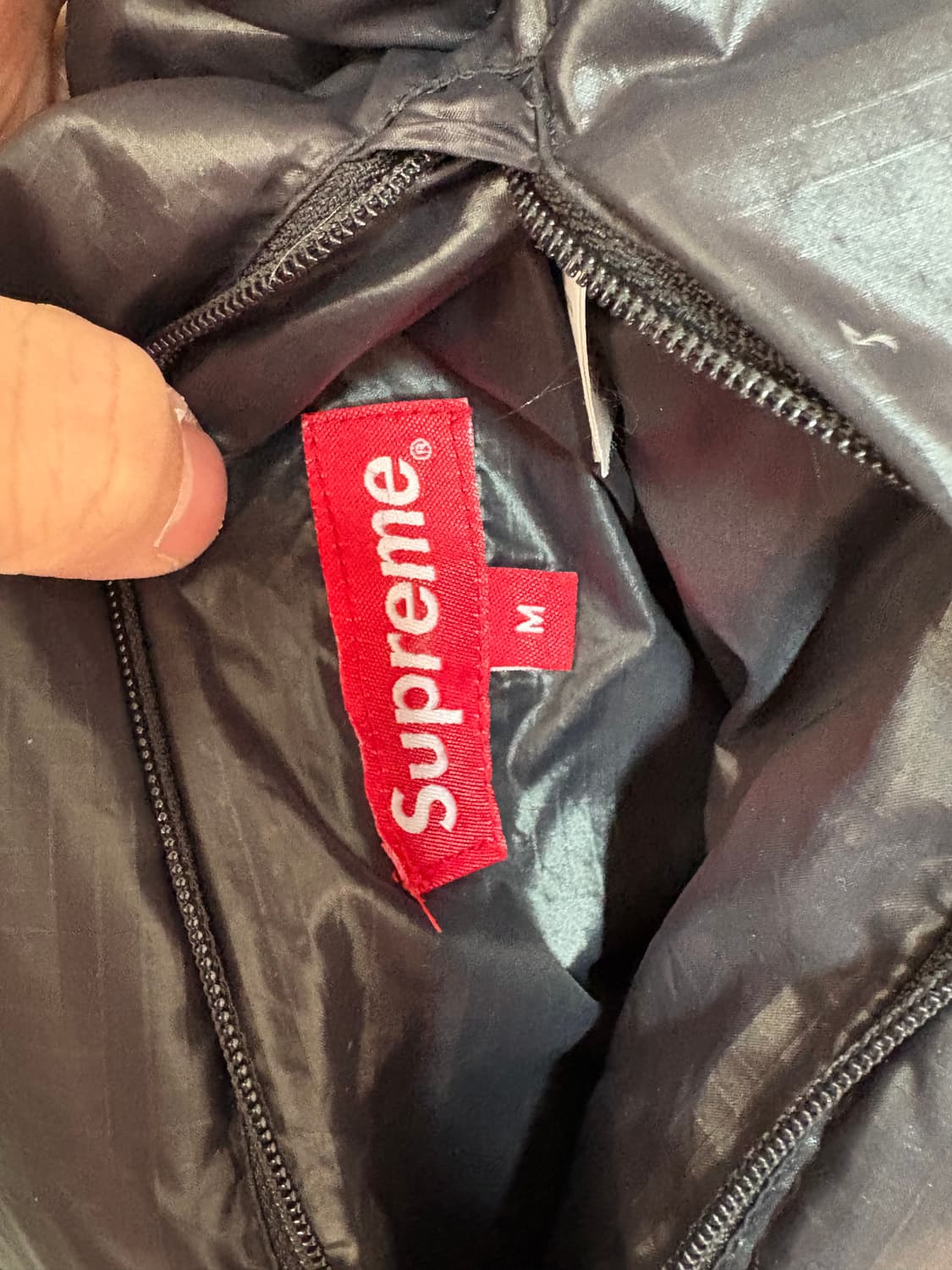 [M] 슈프림 리버시블 페더 웨이트 다운 자켓 블랙 상품이미지10