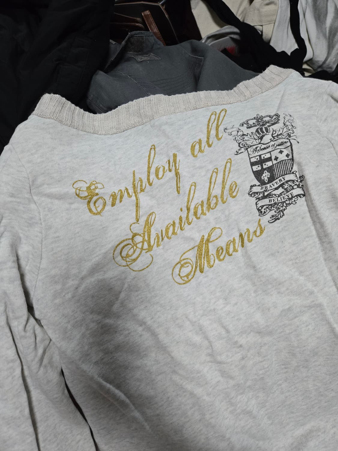 빈티지 y2k 맨투맨 뒷면 프린팅 상품이미지5