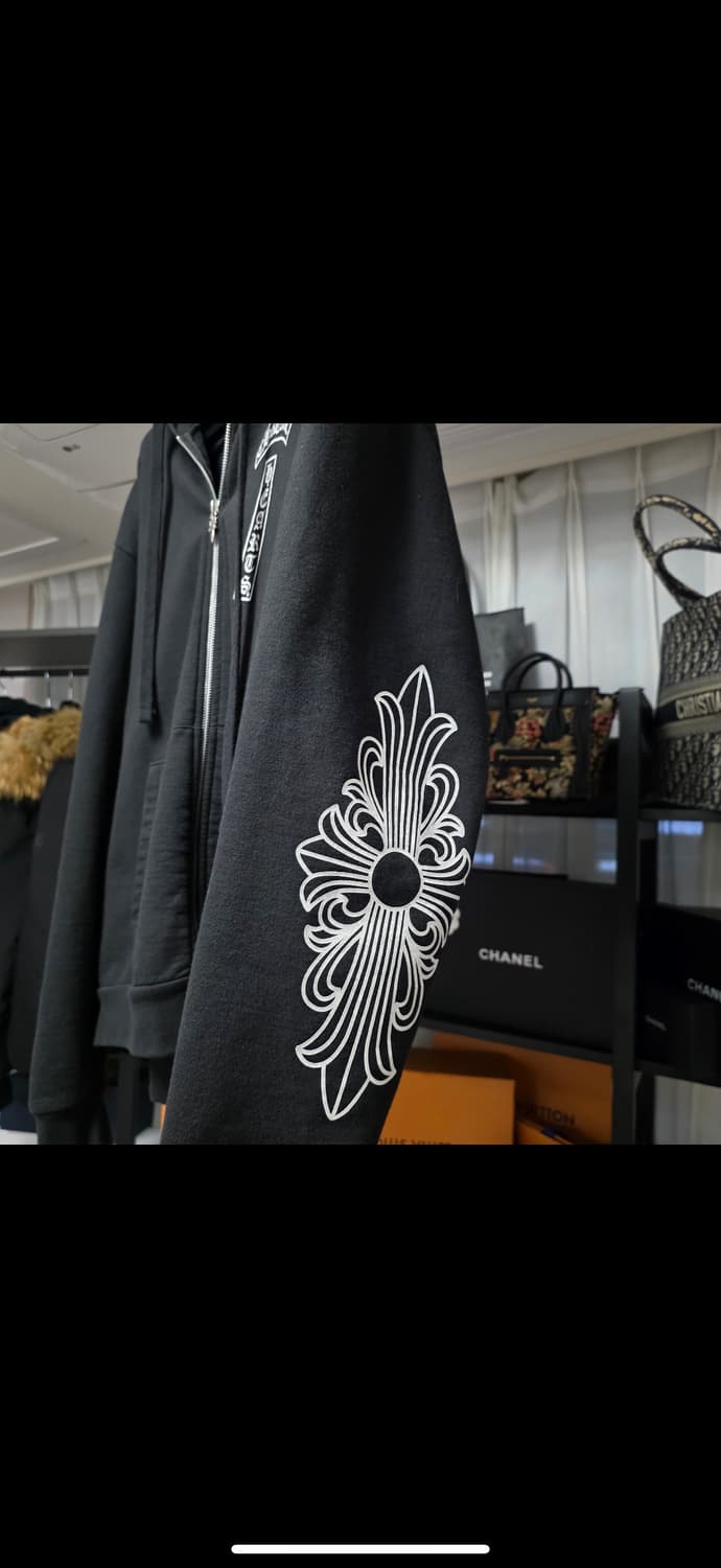 크롬하츠 티바로고 홀스슈 플로랄 후드집업 m 오버핏 상품이미지2