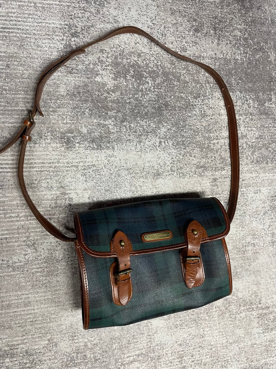 90s vtg Polo Ralph Lauren 블랙워치 크로스 상품이미지1