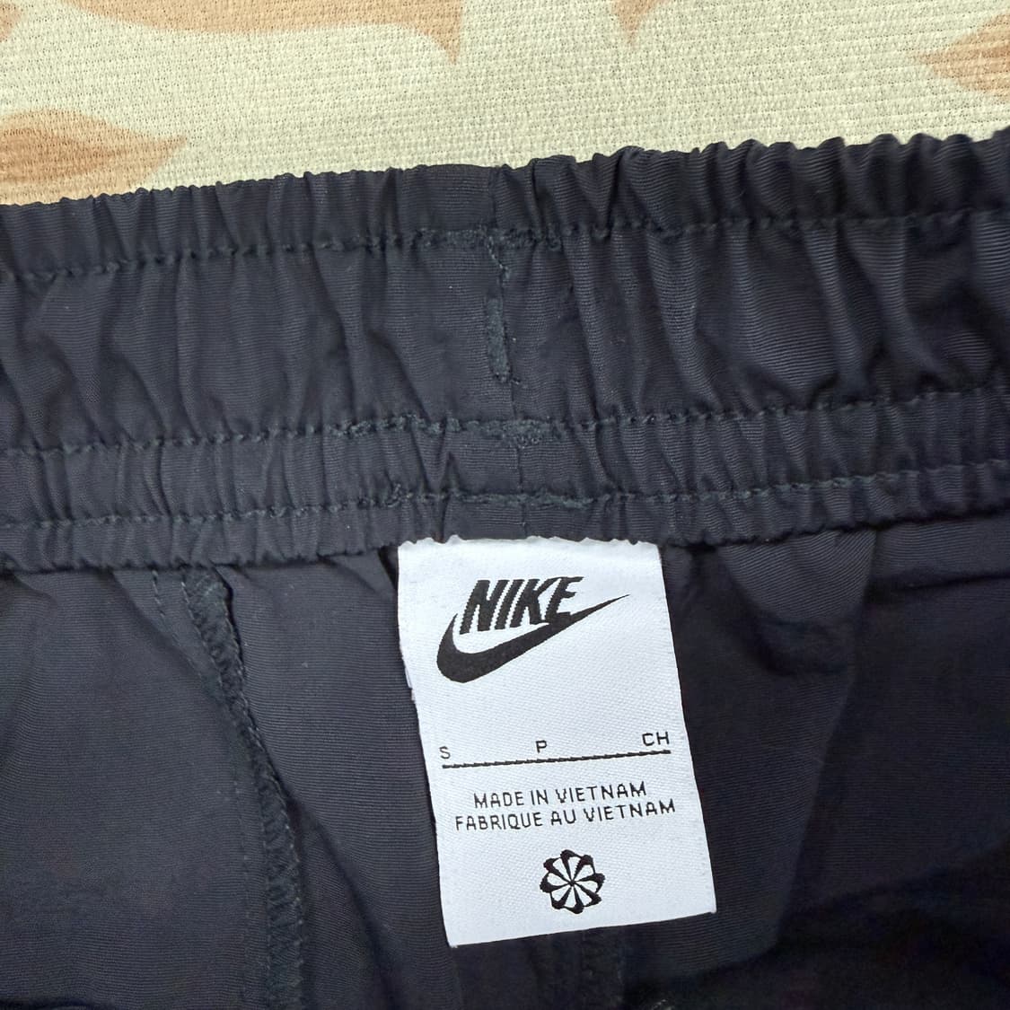 (S)나이키 NIKE 와이드 우븐 팬츠(블랙,검흰) 상품이미지2