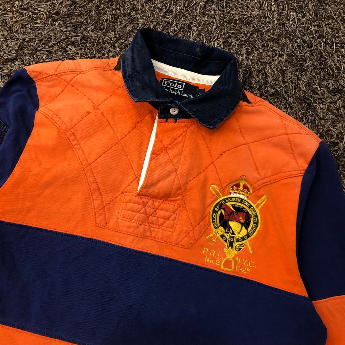 폴로 랄프로렌 배색 럭비 티셔츠 롱슬리브 상품이미지2