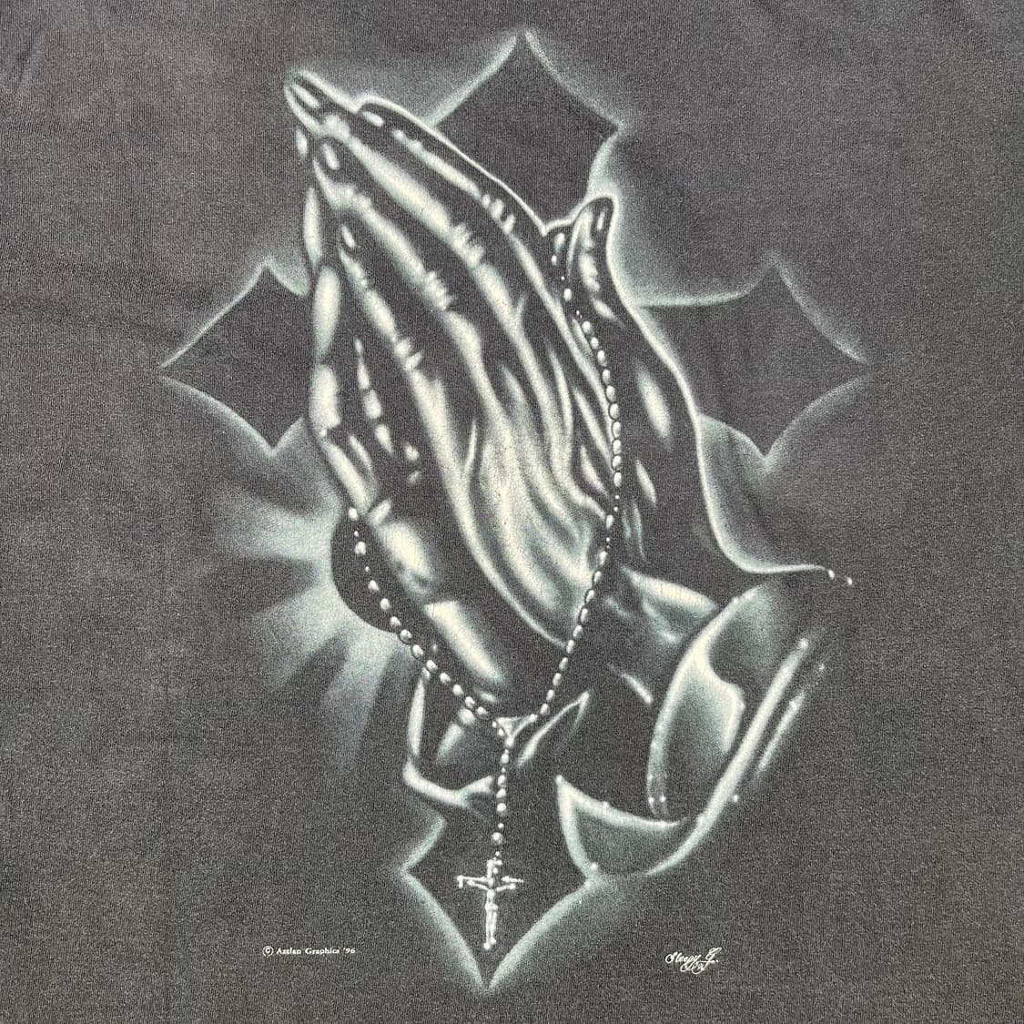 빈티지 Jesus Aztlan 반팔티 상품이미지8