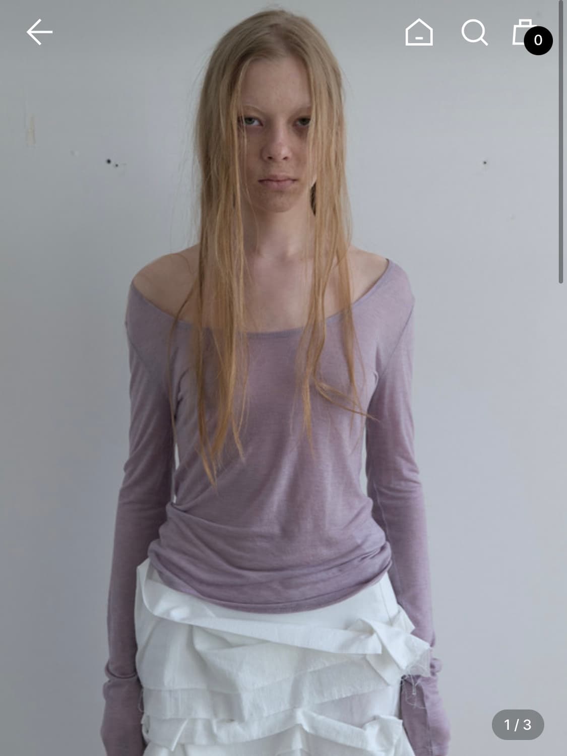 낫띵에브리띵 리버시블 롱슬리브 페일퍼플 상품이미지1