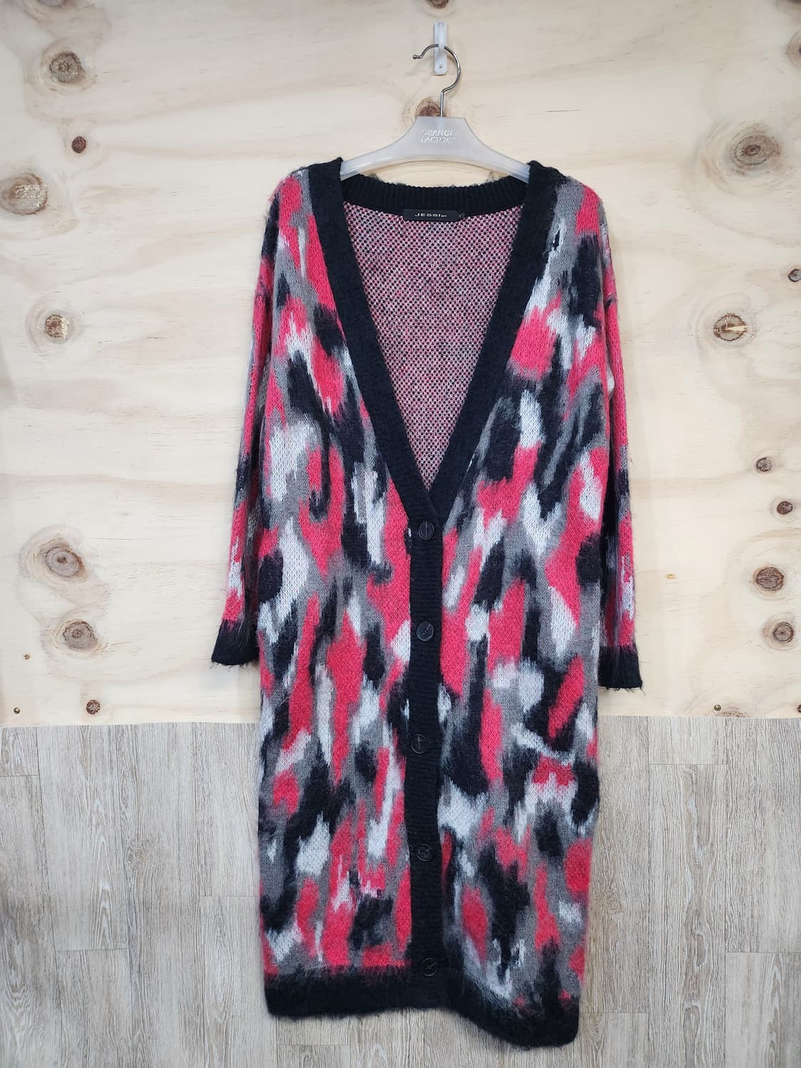 364) 제시 뉴욕 롱 가디건 패턴 롱가디건 상품이미지1