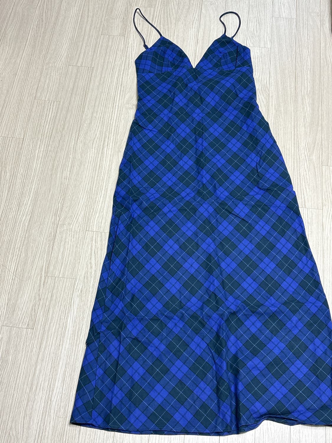 자라 체크 플란넬 원피스 xs 사이즈 상품이미지2