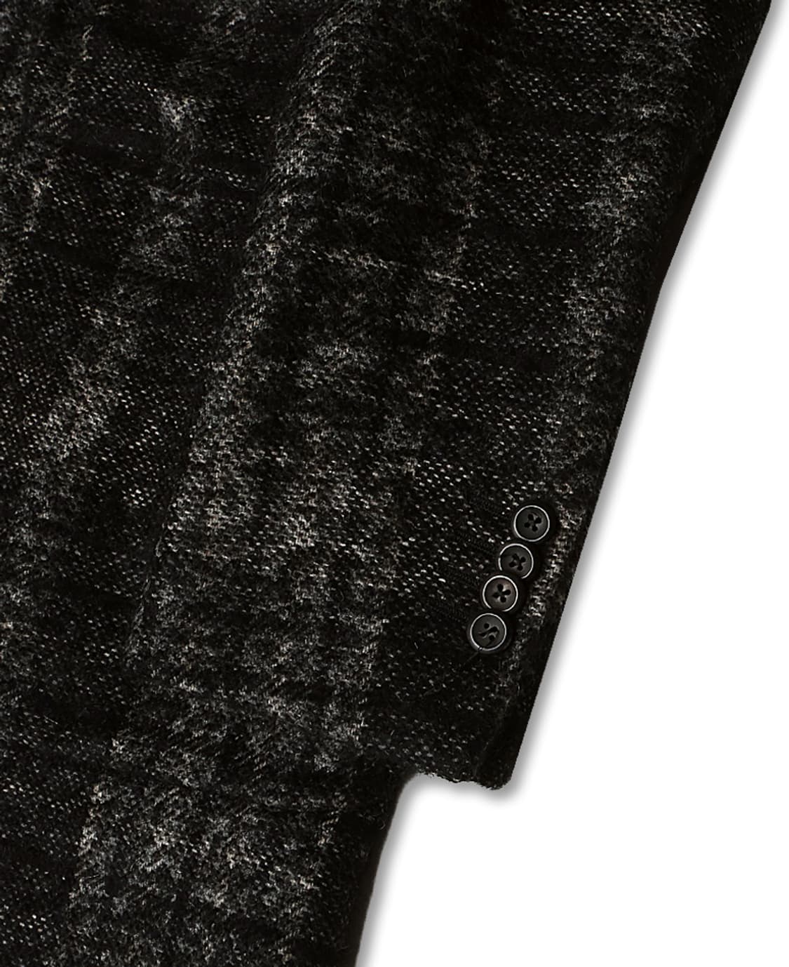 헤보 [Hevo] 블랙 체크 울 알파카 모헤어 이태리 더블 송승헌 코트 상품이미지6