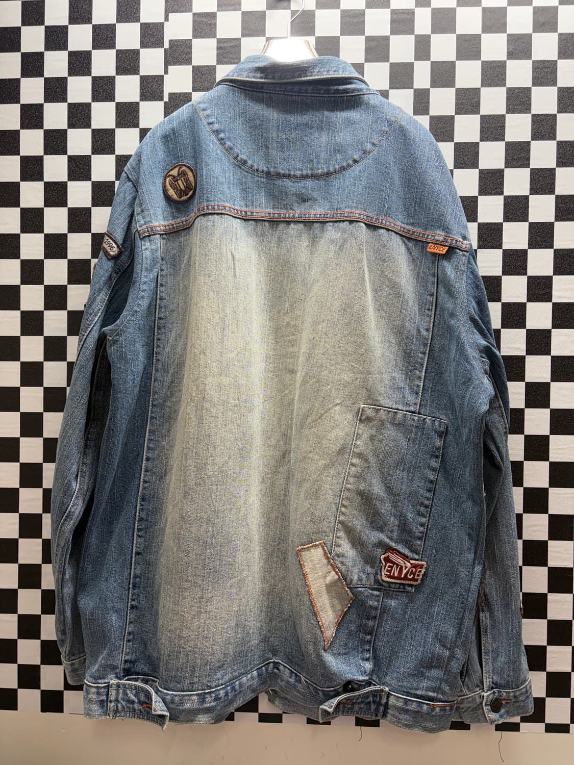 Enyce 올드스쿨 패치 데님자켓 XL 상품이미지3