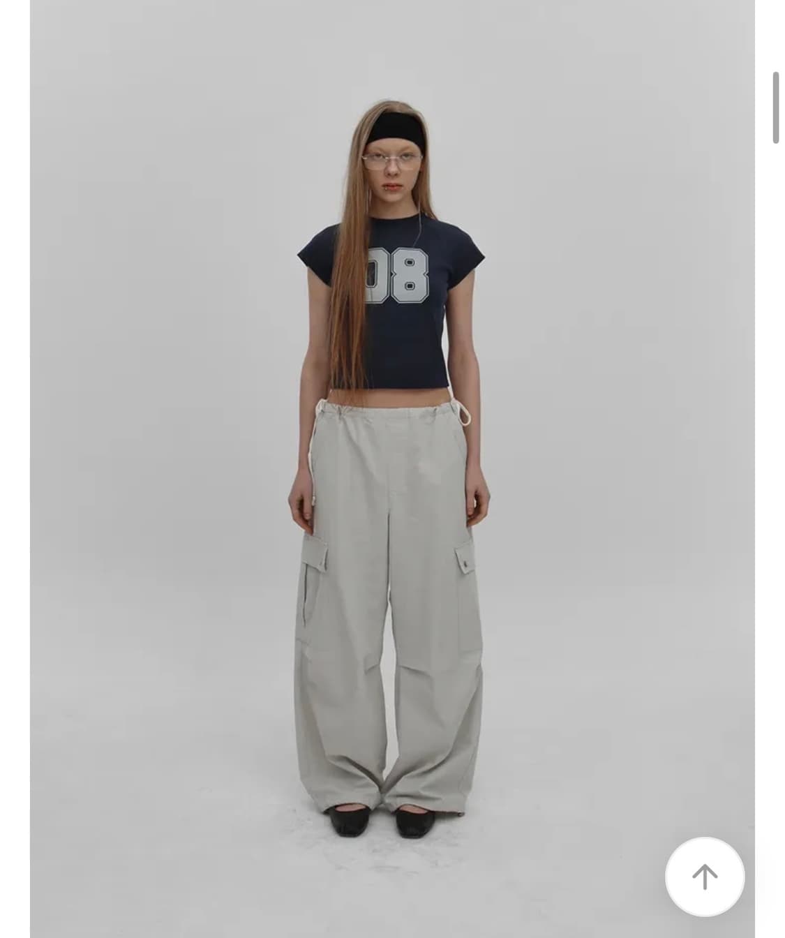 블랙업 드레프 스트링 카고팬츠 상품이미지1