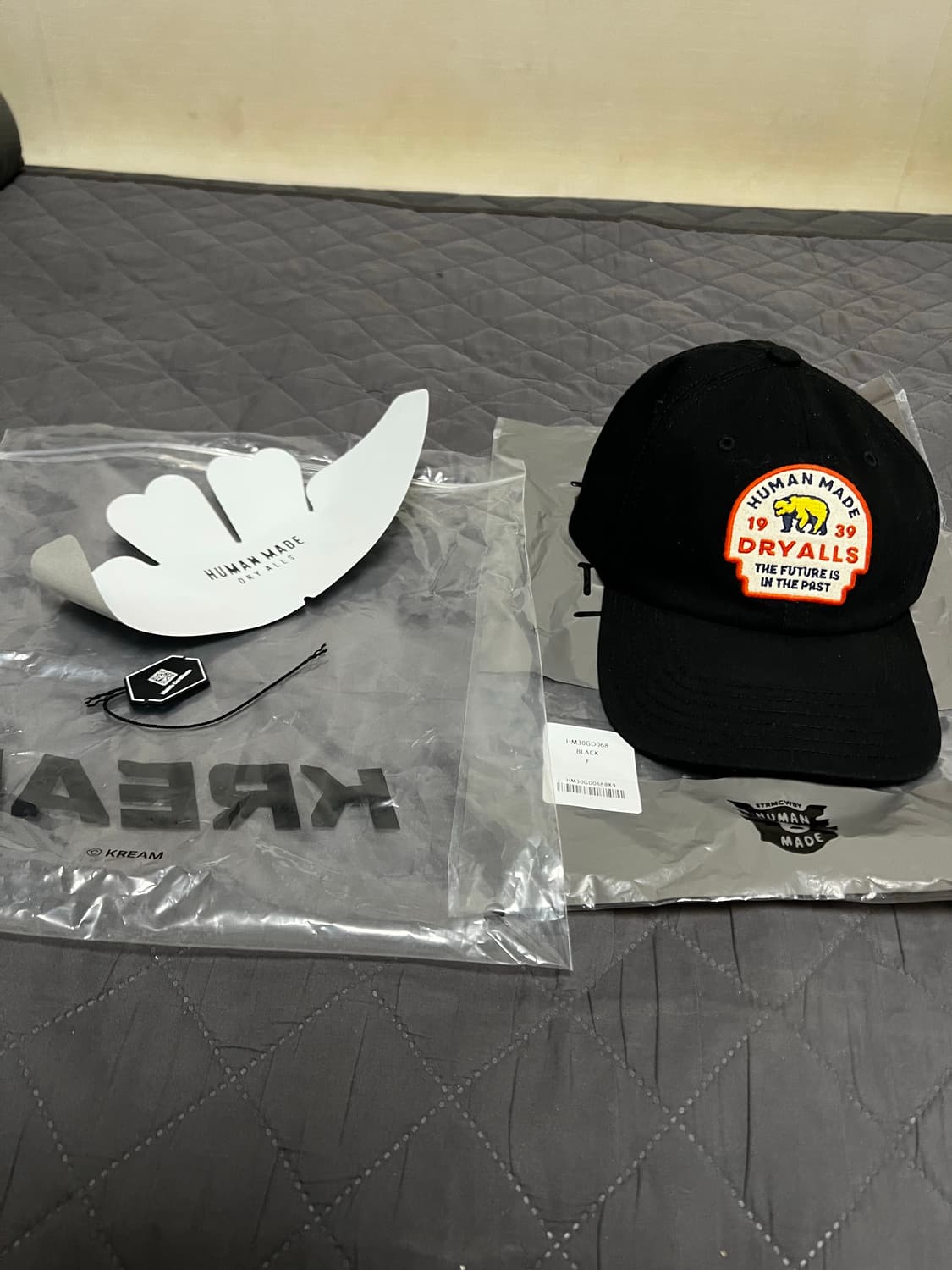 휴먼 메이드 6-패널 트윌 캡 블랙 택 뗀 새상품 판매 상품이미지4