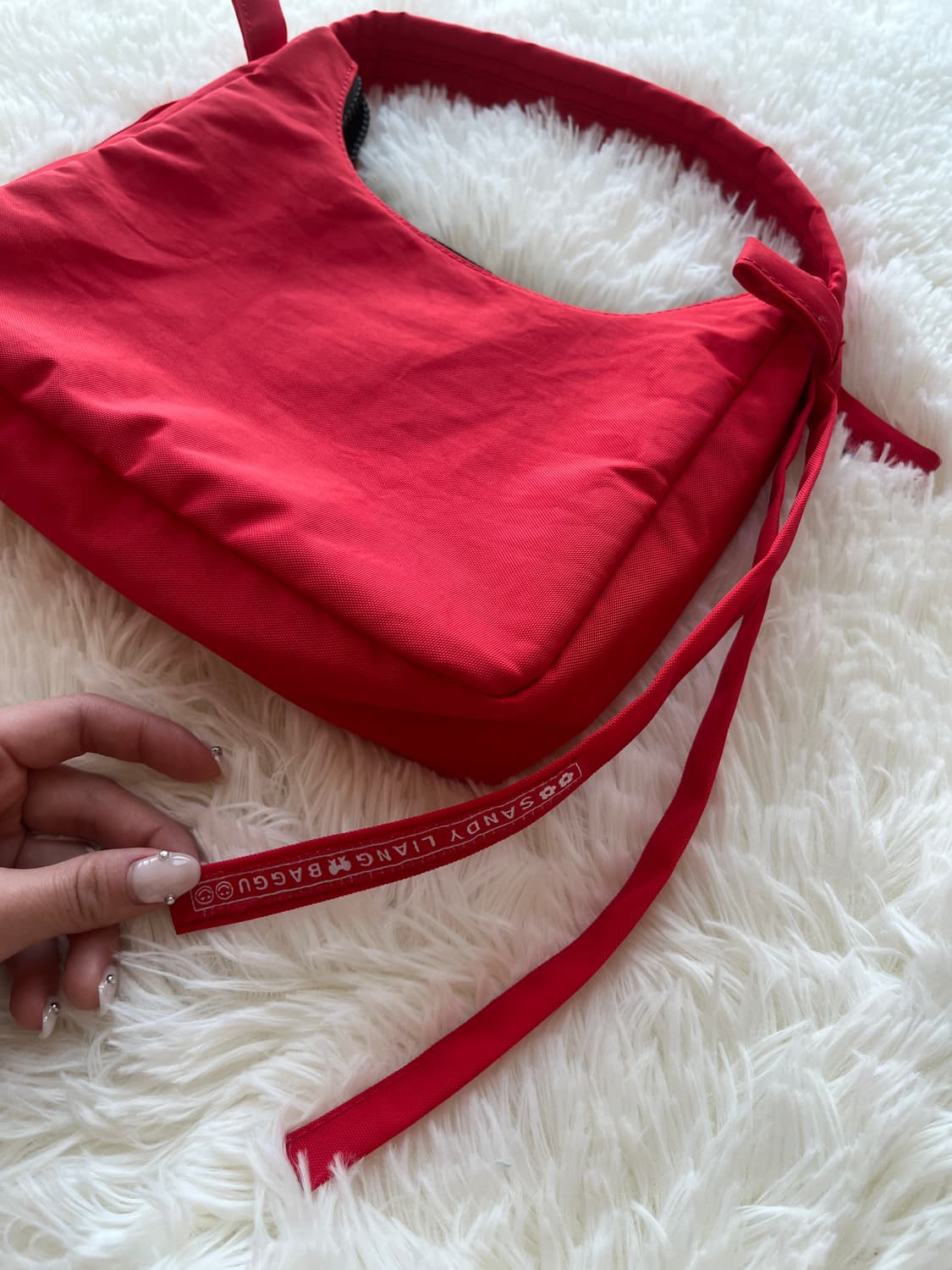 (새상품) Sandy Liang X Baggu 샌디리앙 바쿠 보우 미니백 상품이미지5