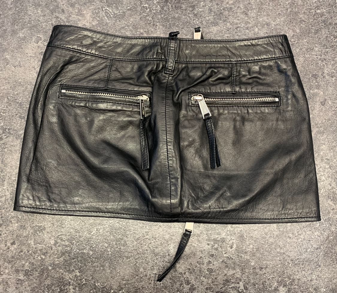 DSQUARED 디스퀘어드 집업 미니 스커트(레더)38사이즈-해외발송 상품이미지10