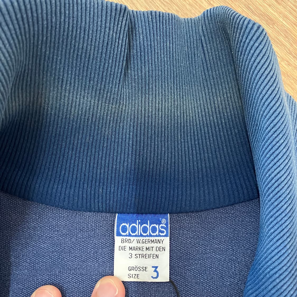 N187 80s 아디다스 져지 빈티지 네이비 상품이미지2
