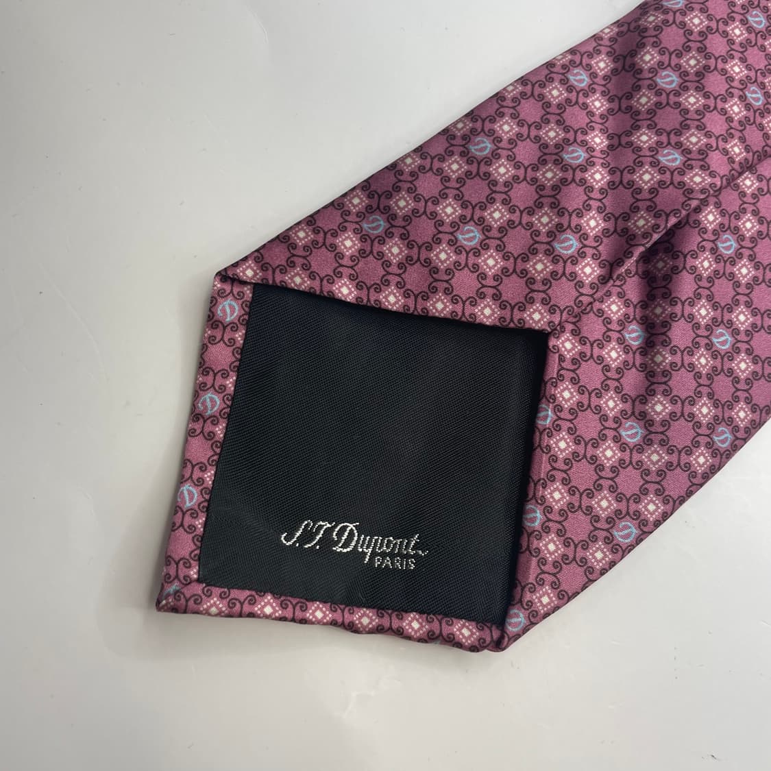 763) (S.T DUPONT) 듀퐁 패턴 넥타이 상품이미지5