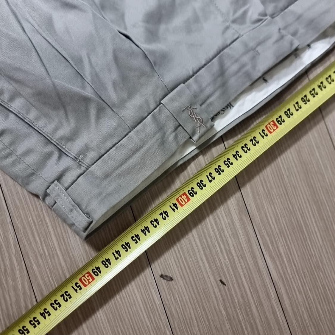 한국제80- 90년대 쌍방울 입생로랑 플리츠 남성 면바지(36-38) 상품이미지7