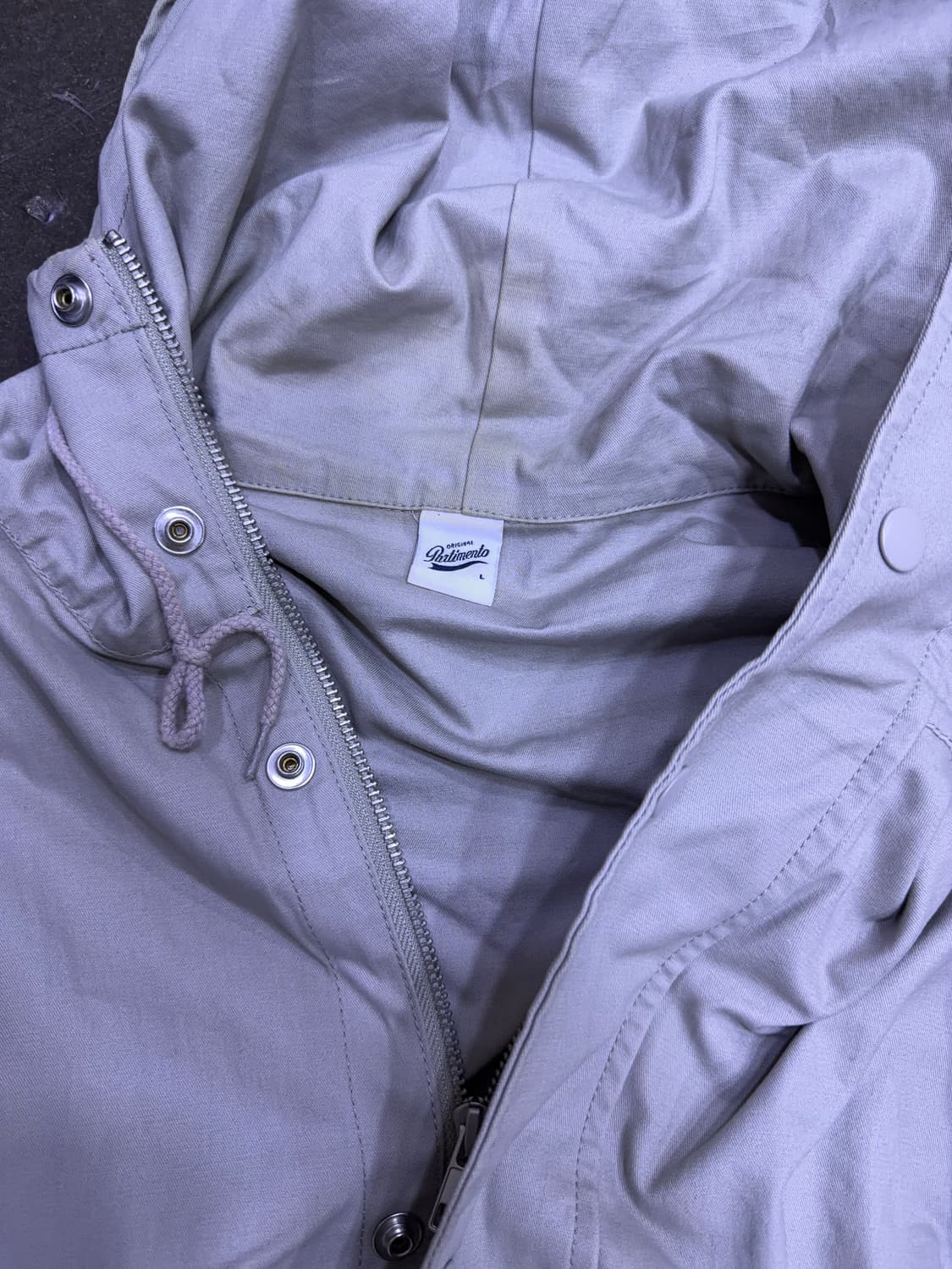 파르티멘토 코드 후드 집업 자켓 스모크 그레이 L 상품이미지9