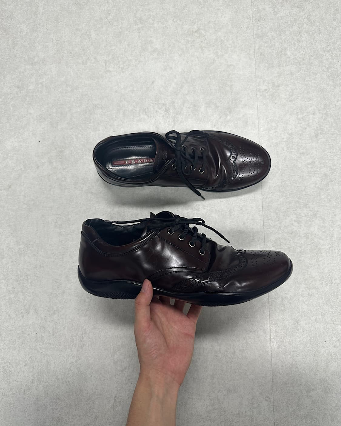 Prada sports brown leather 상품이미지1