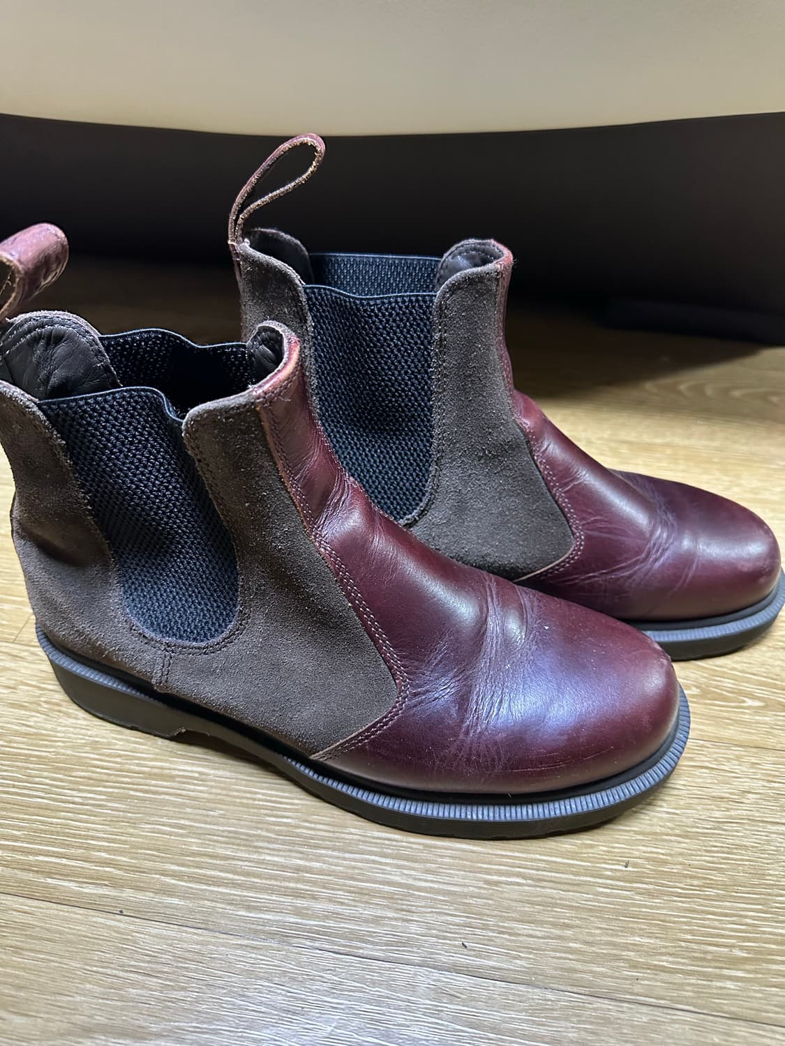 버건디 첼시 부츠 상품이미지2