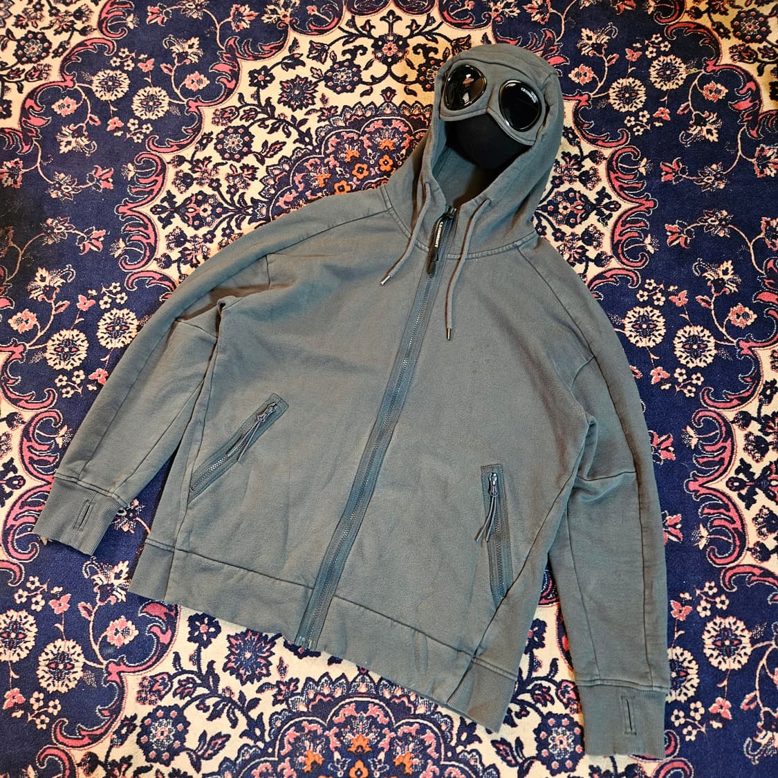 CP컴퍼니 21SS 다이애그널 고글 후드집업 XL size 상품이미지1