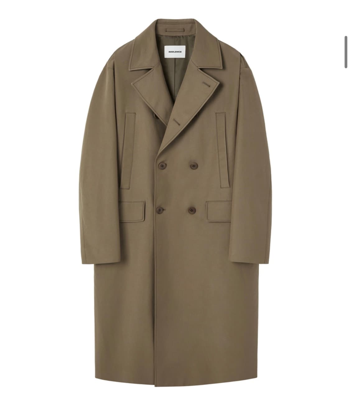 인사일런스 코튼 더블 코트 SAND BROWN 상품이미지1