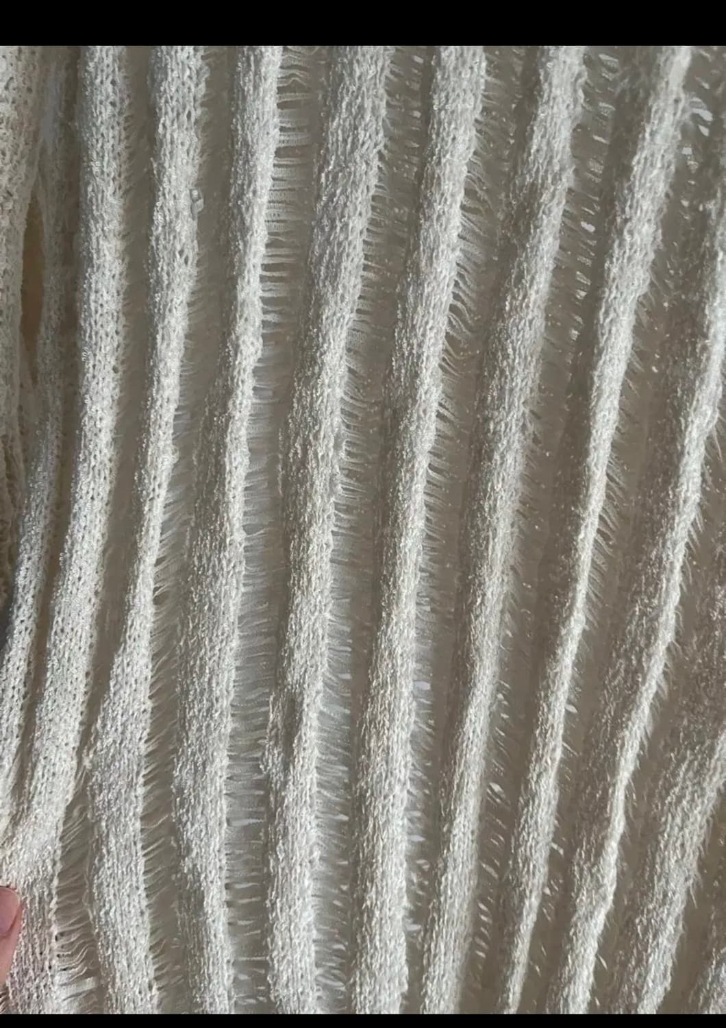 H&m Ladder-stitch-look Knit top 스티치롱탑 s 상품이미지2