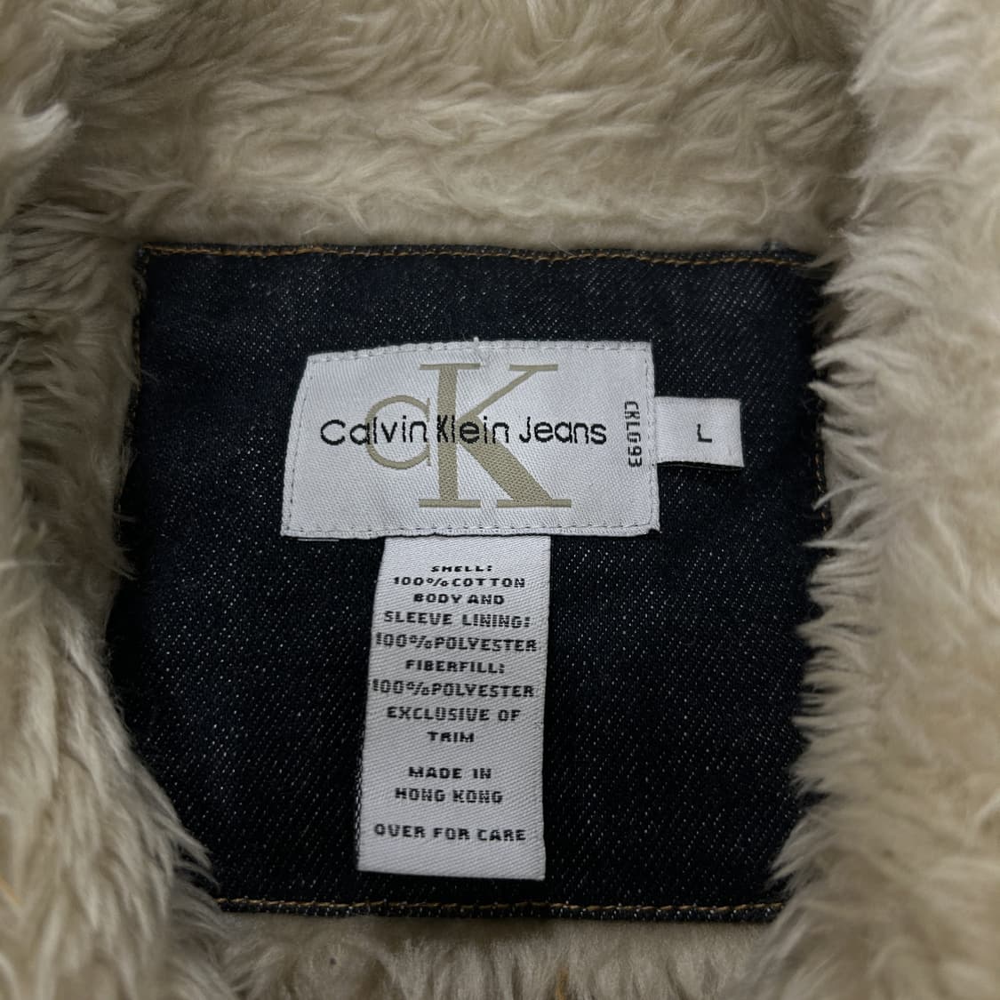 캘빈클라인 데님 쉐르파 자켓 L 상품이미지2