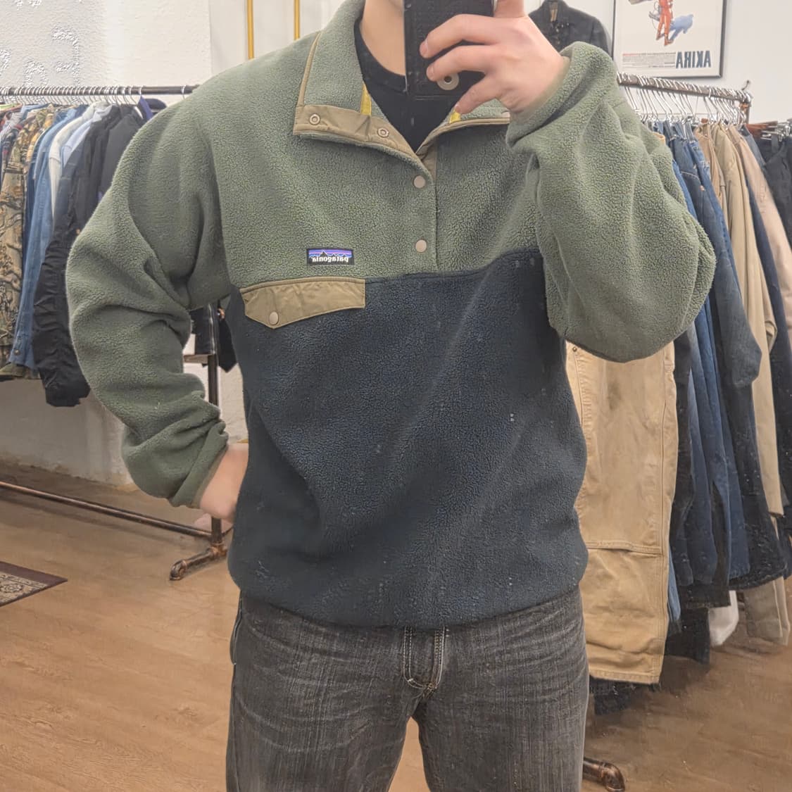 파타고니아 신칠라 카키 그린 m 17년도 제품 상품이미지5