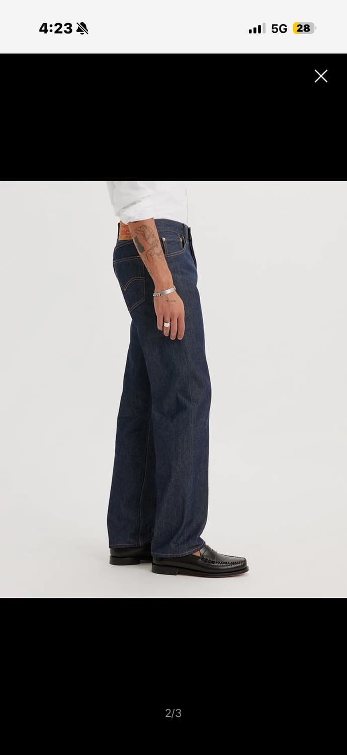 리바이스 오리지널 리지드 501 새상품 상품이미지2