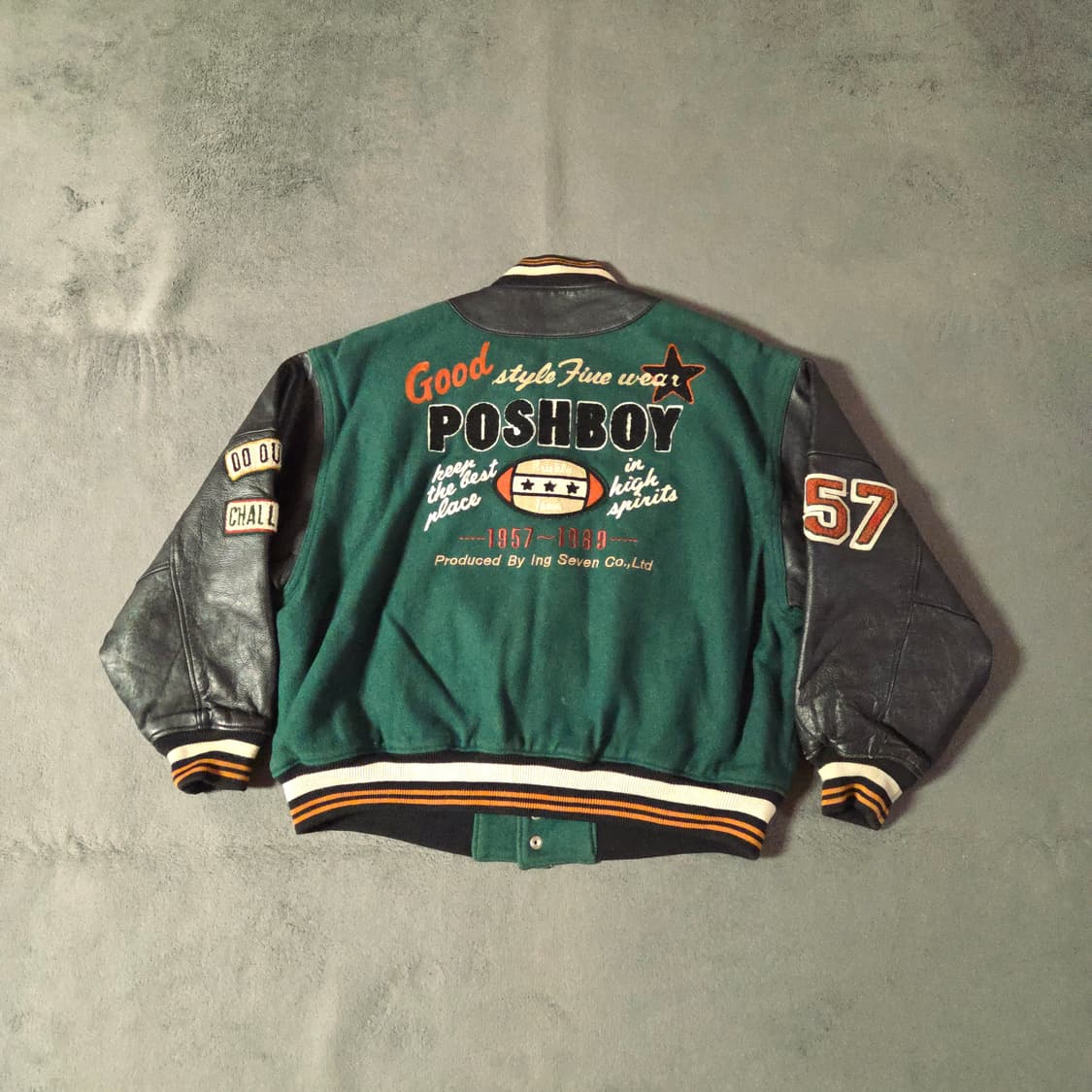 1980s POSH BOY 빈티지 바시티 자켓 상품이미지2