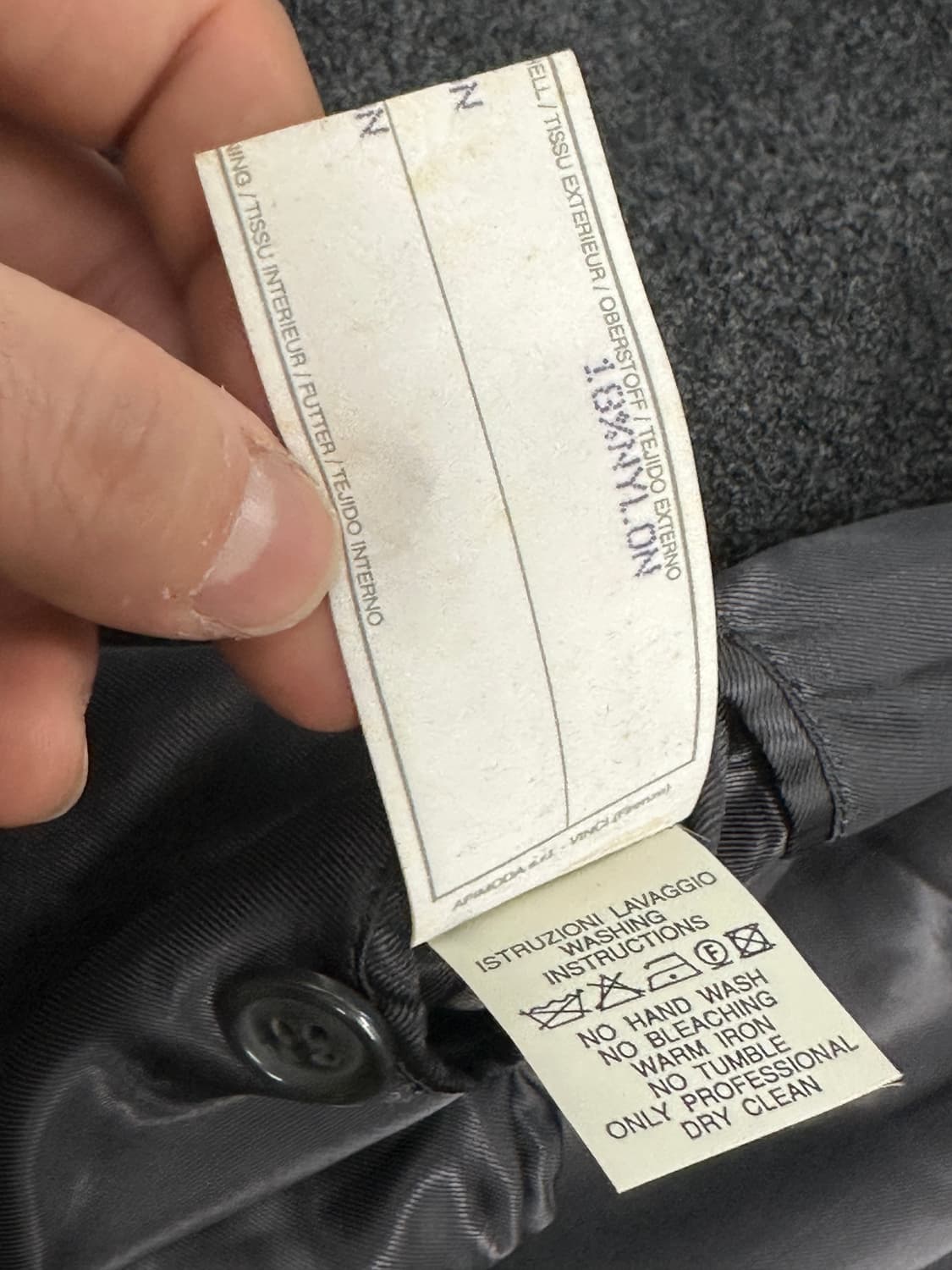 90s EMPORIO ARMANI 울 블레이져 자켓 46 상품이미지8