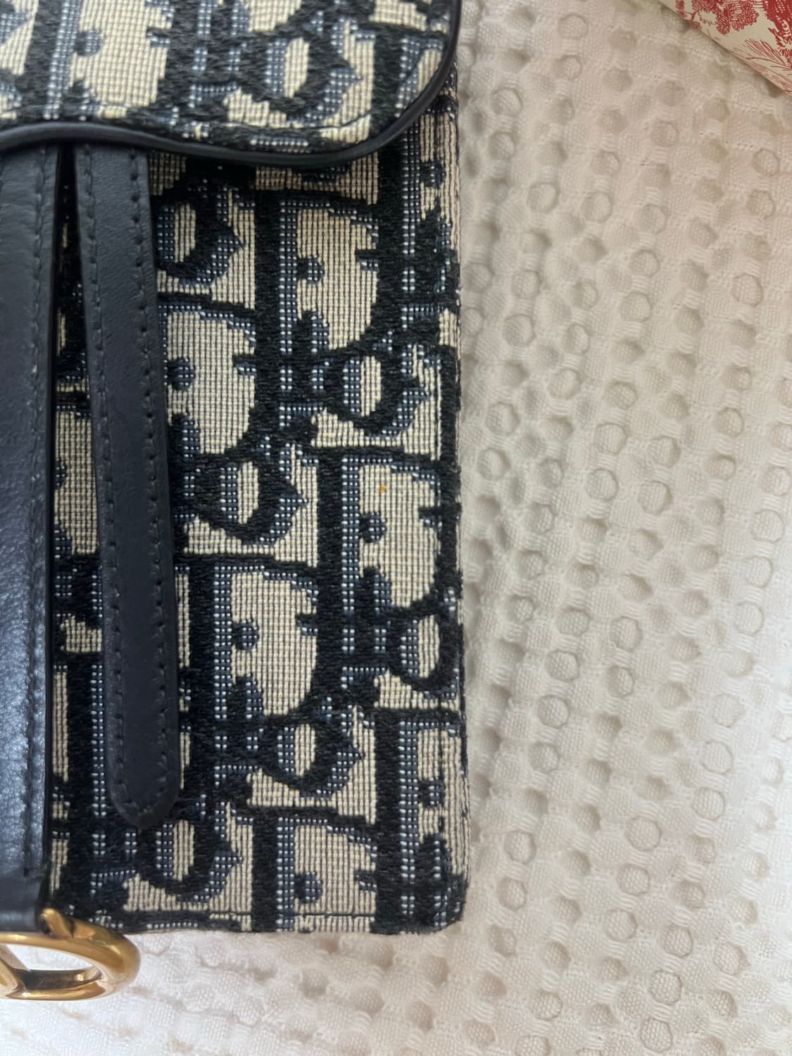 (정품) 디올 오블리크 새들 버티컬백 상품이미지5