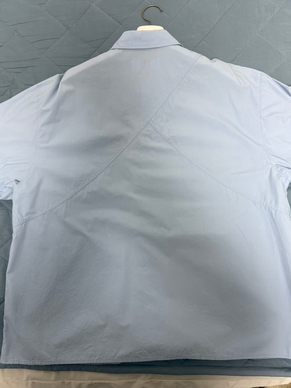 [2] 웨이비니스 h라인 하프 셔츠_페일 블루 상품이미지3