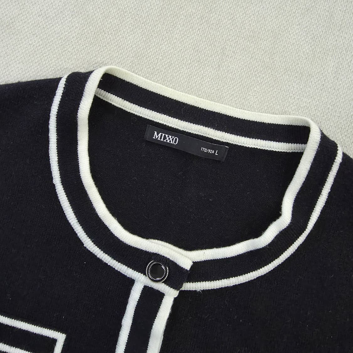 [L] 미쏘 크롭배색 가디건 0127J 상품이미지2