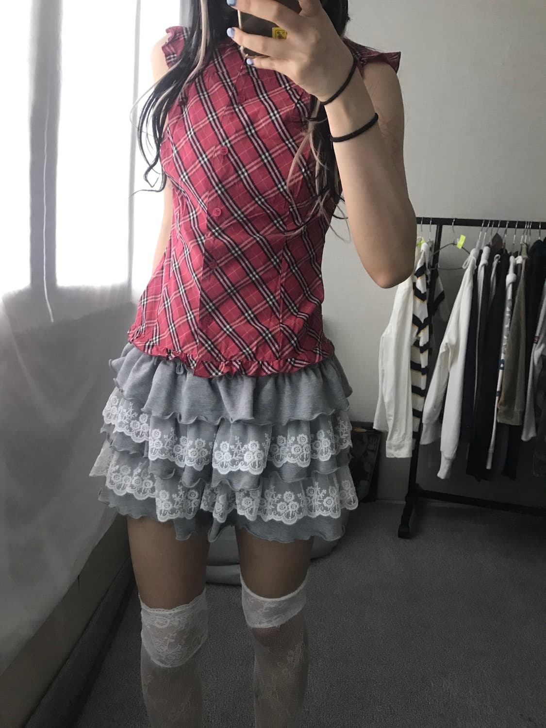 버버리 블루라벨 노바체크 블라우스 상품이미지7