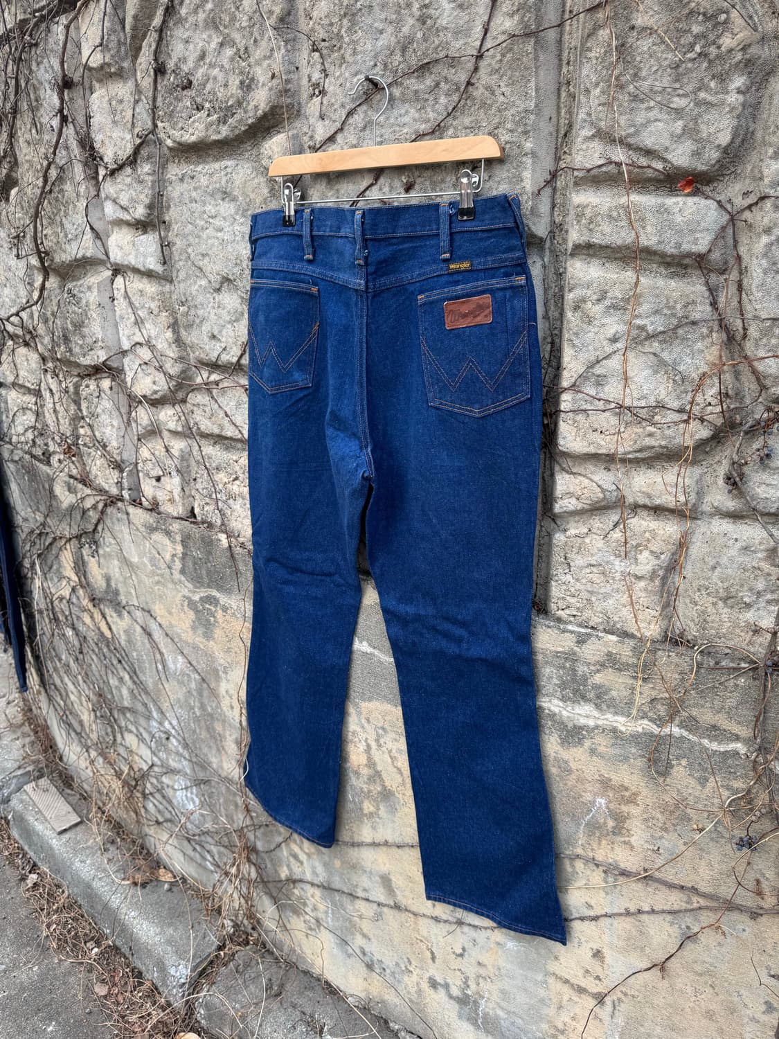 80s 랭글러 빈티지 945den 카우보이컷 고온스 데님 팬츠 부츠컷 상품이미지4