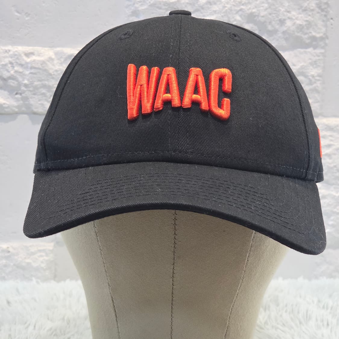 L8-6:WAACx뉴에라 9FORTY 골프캡 블랙 오렌지(약 56-59 상품이미지2