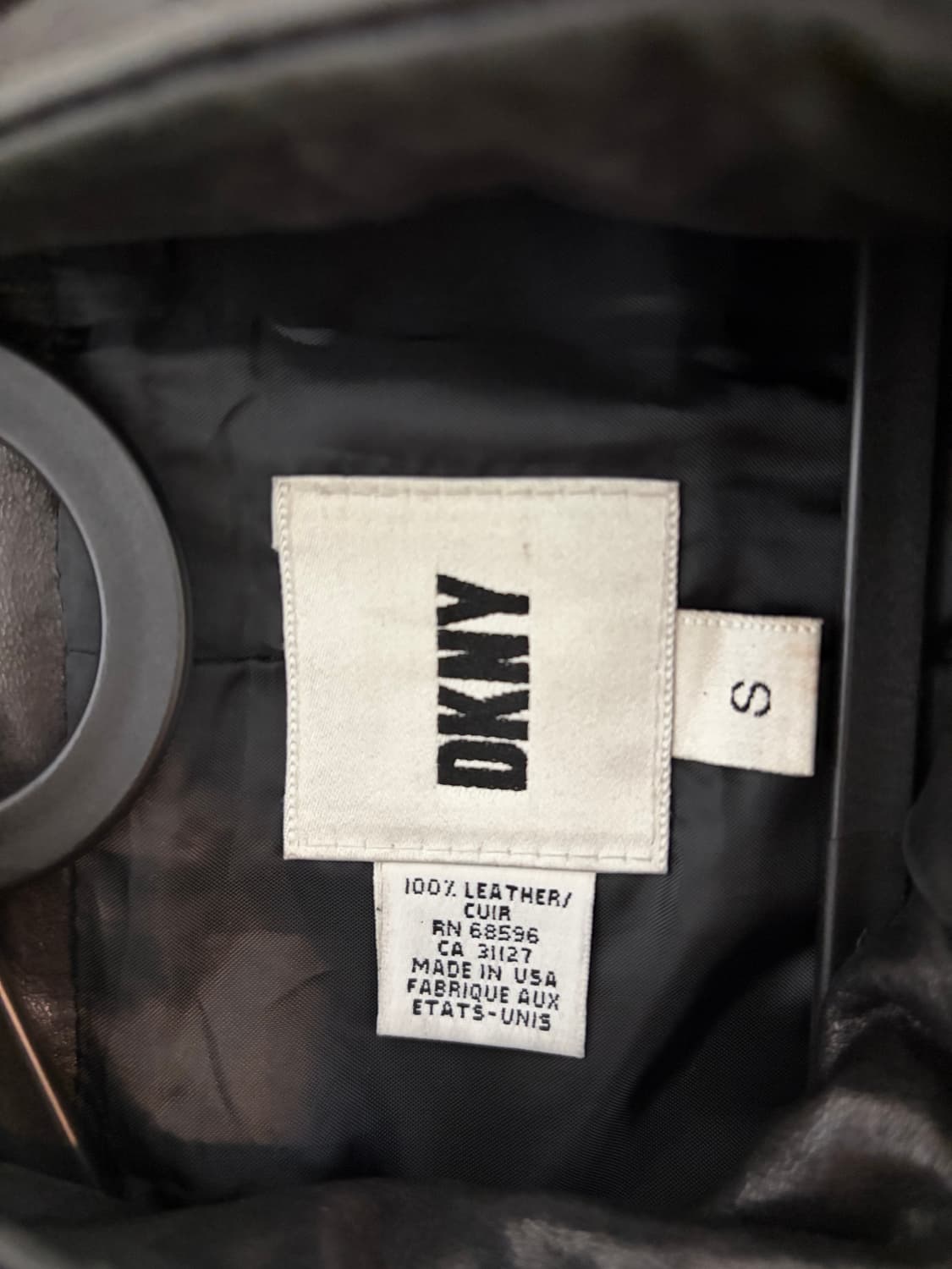 DKNY 램스킨 레더 자켓 Made in USA 상품이미지3