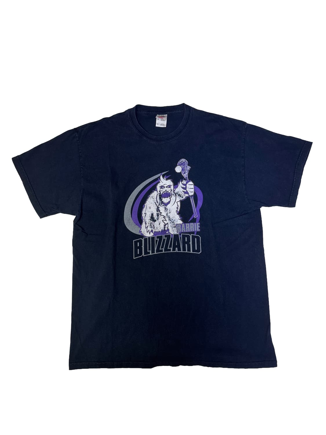 빈티지 배리 블리자드 BARRIE BLIZZARD 라크로스팀 티셔츠 XL 상품이미지1