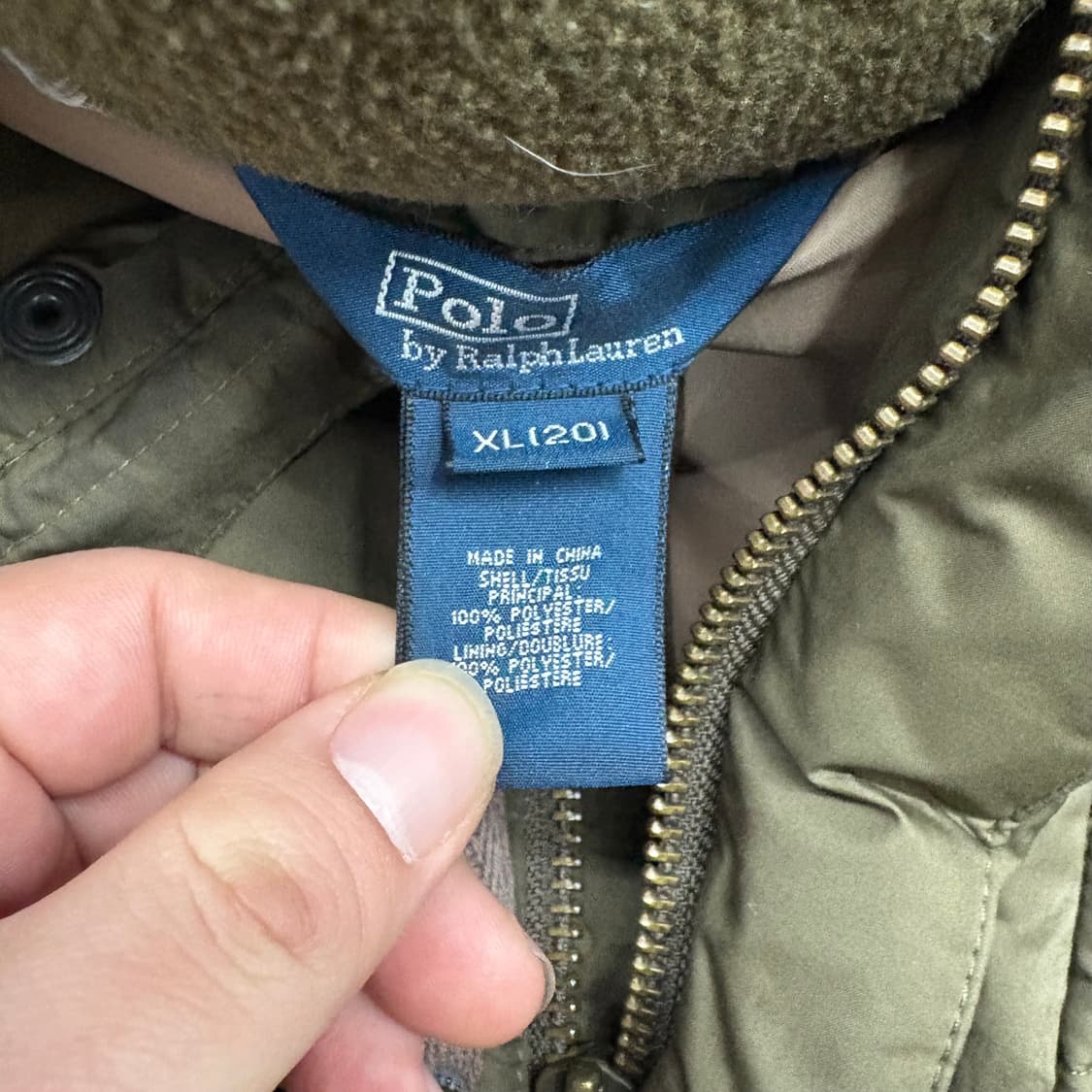 (95)폴로후드패딩브라운 상품이미지4