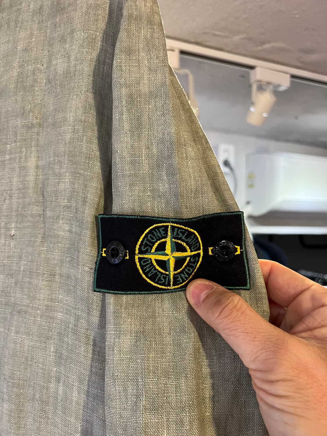 스톤 아일랜드 린넨 코튼 혼방 가먼트 다잉 자켓(이탈리아제) 상품이미지4