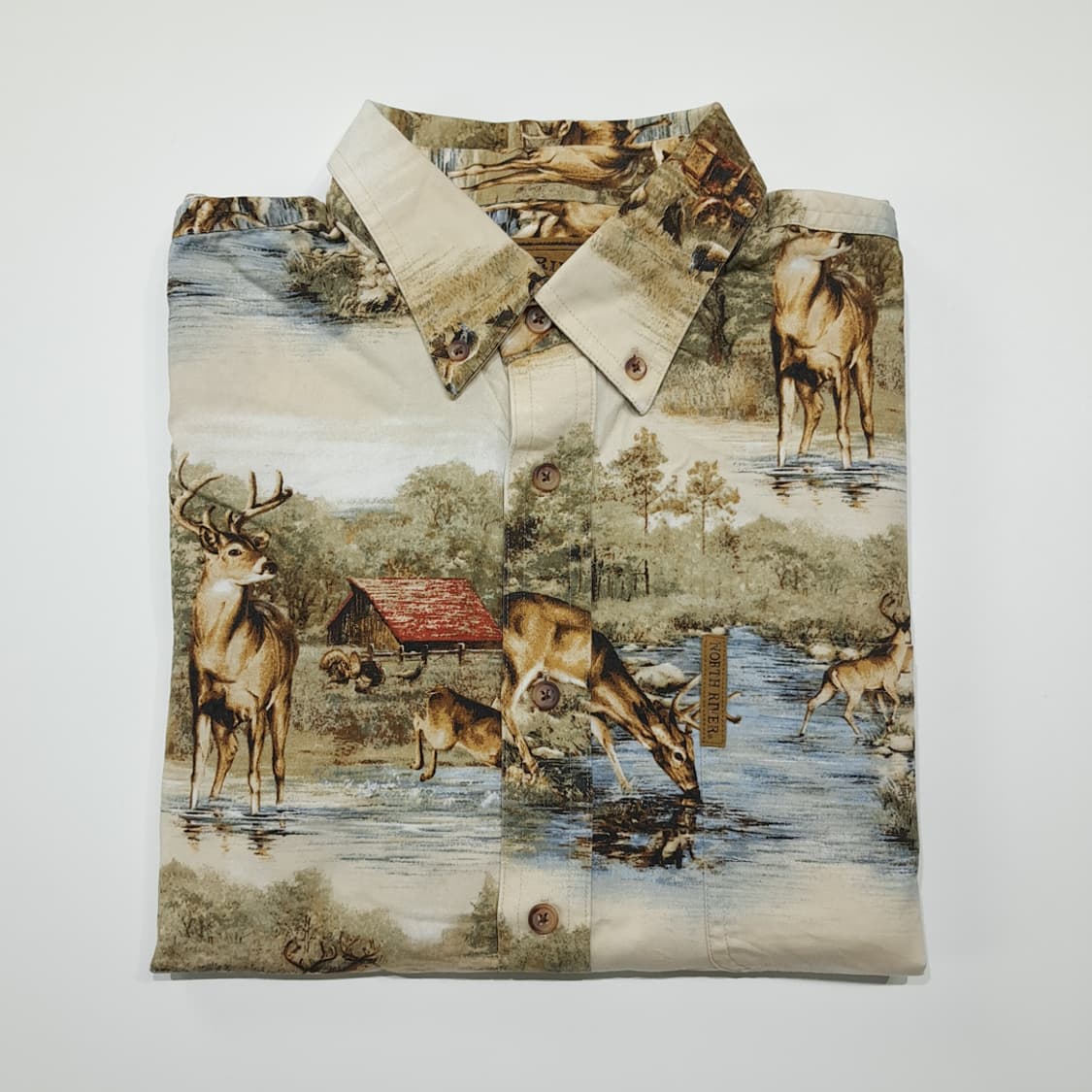 CK108 L 노스리버 00s 디어 헌팅 반팔 셔츠 남방 상품이미지7