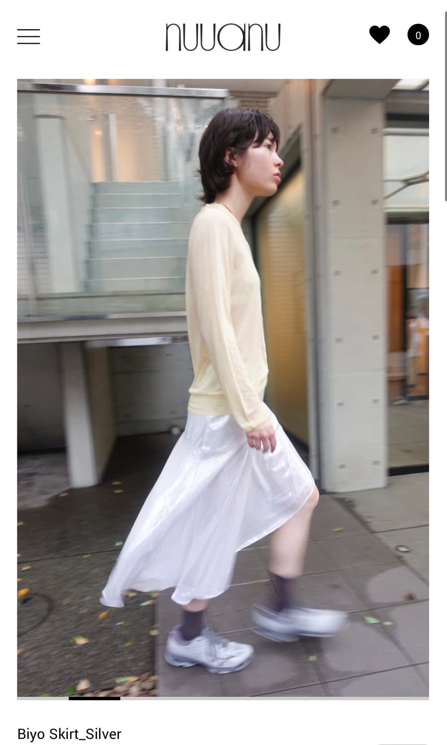 nuuanu Biyo Skirt_Silver 상품이미지3