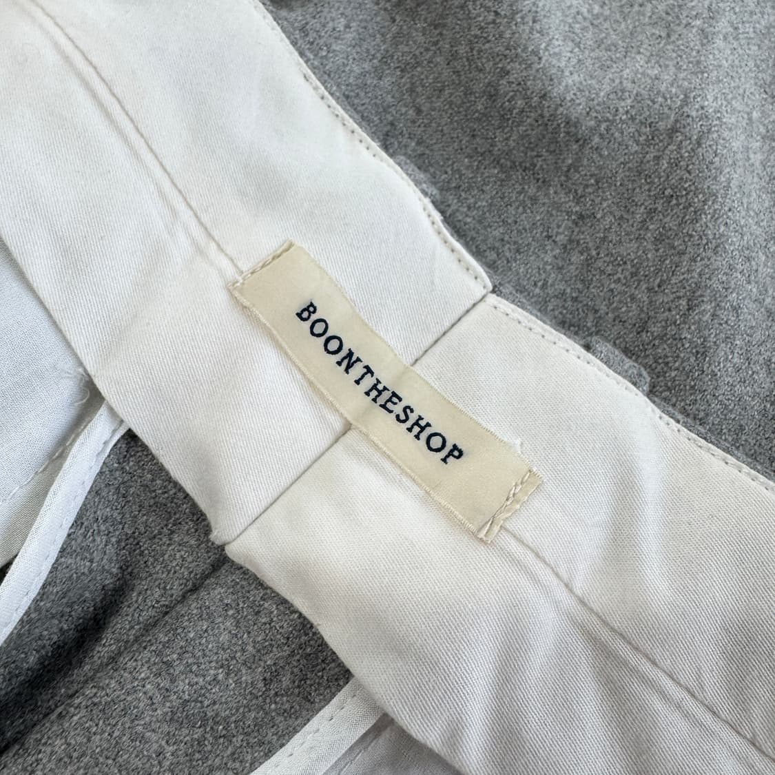 분더샵 세미 와이드 울 팬츠 상품이미지2