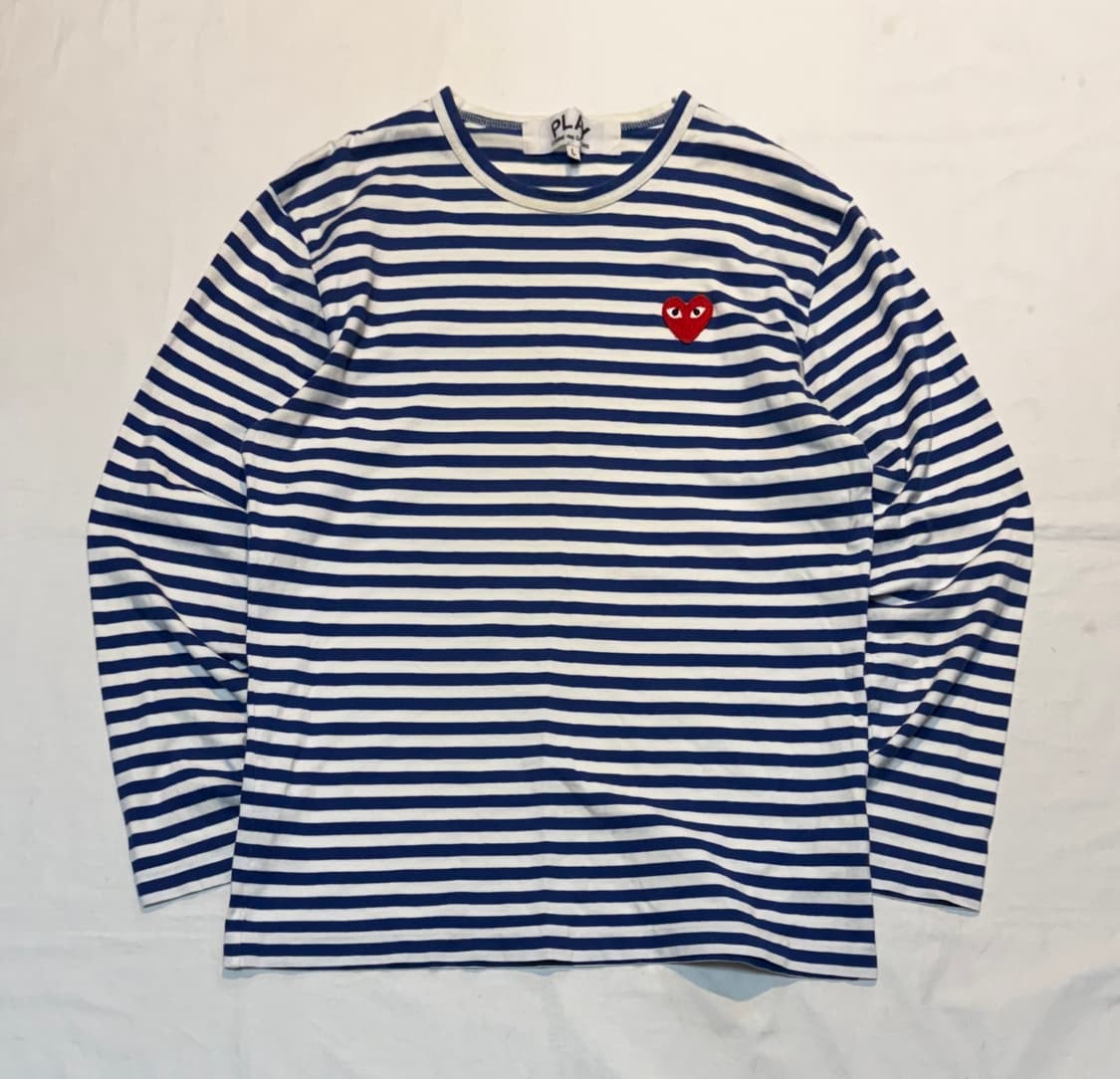 나우아임영 착용) 꼼데가르송 스트라이프 롱슬리브 상품이미지2