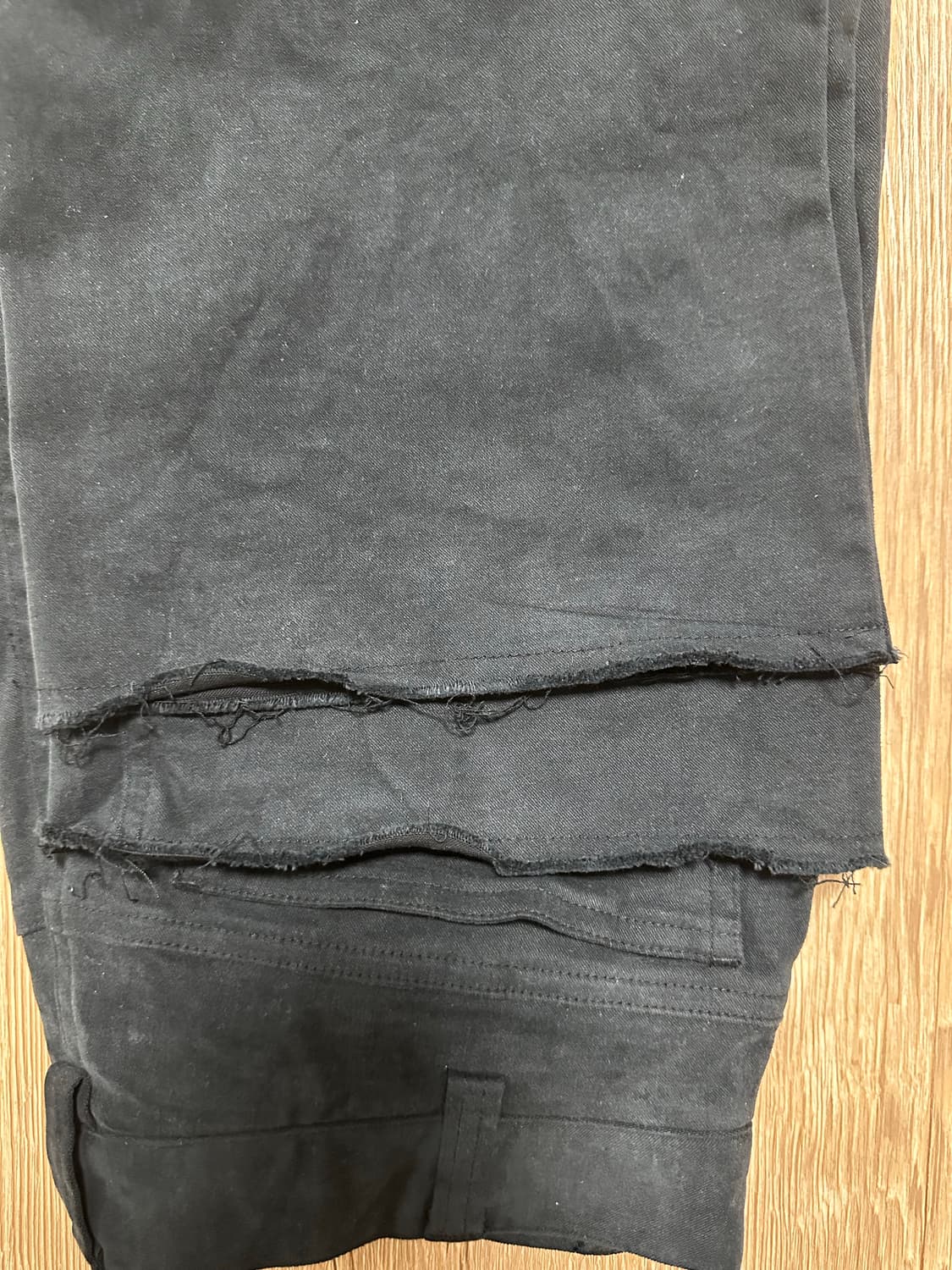 A.ta PEACHED FLARE PANTS (BLACK) 상품이미지6