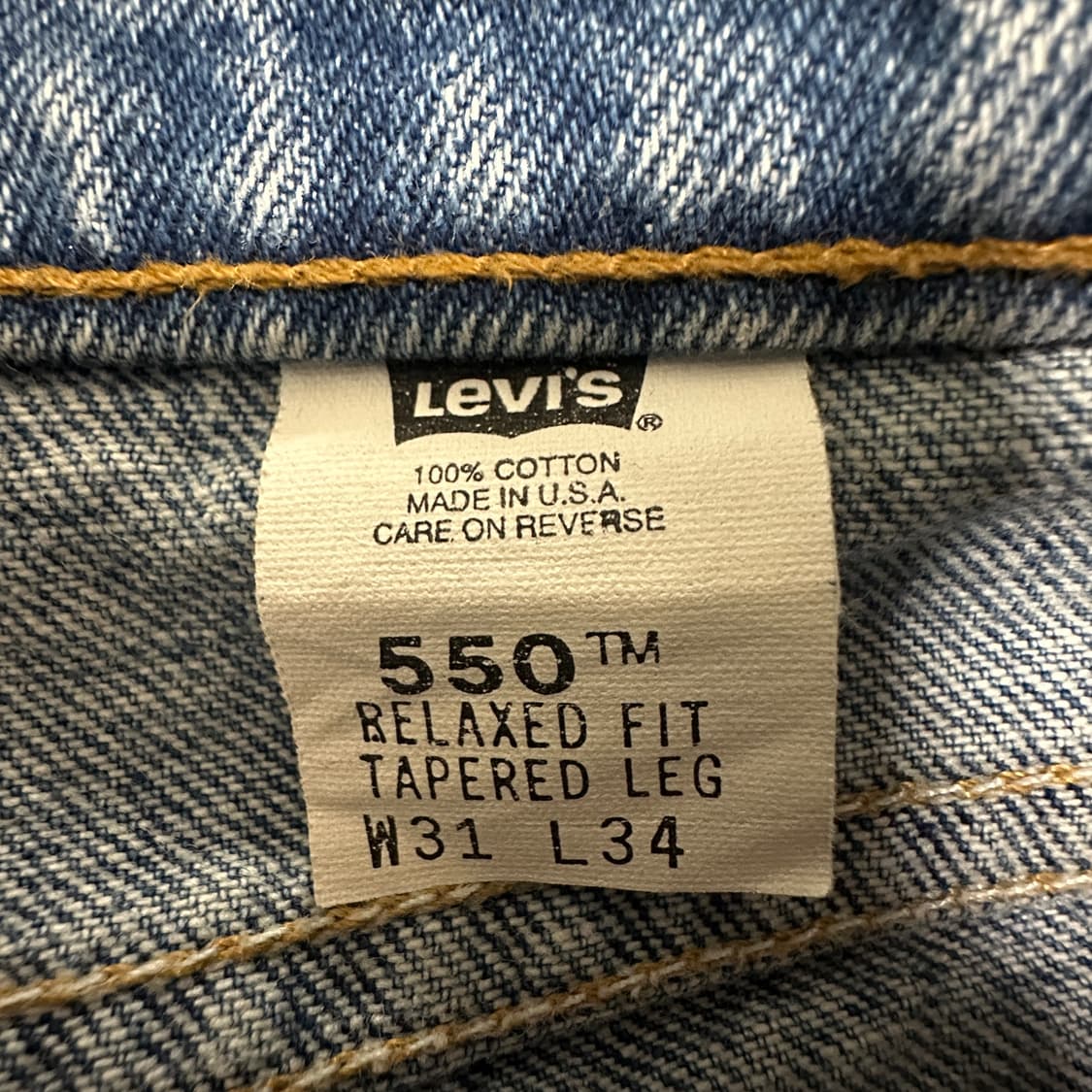 LEVI'S 550 90's usa made denim pants 상품이미지5