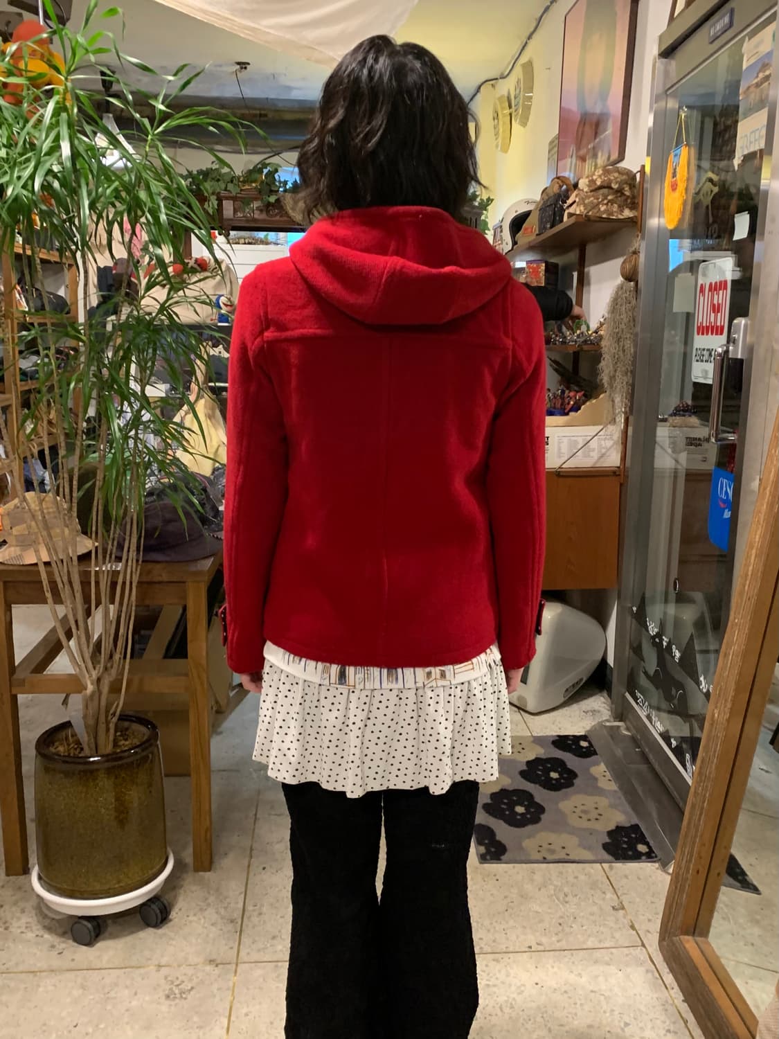 엑스걸 레드 피코트 상품이미지3