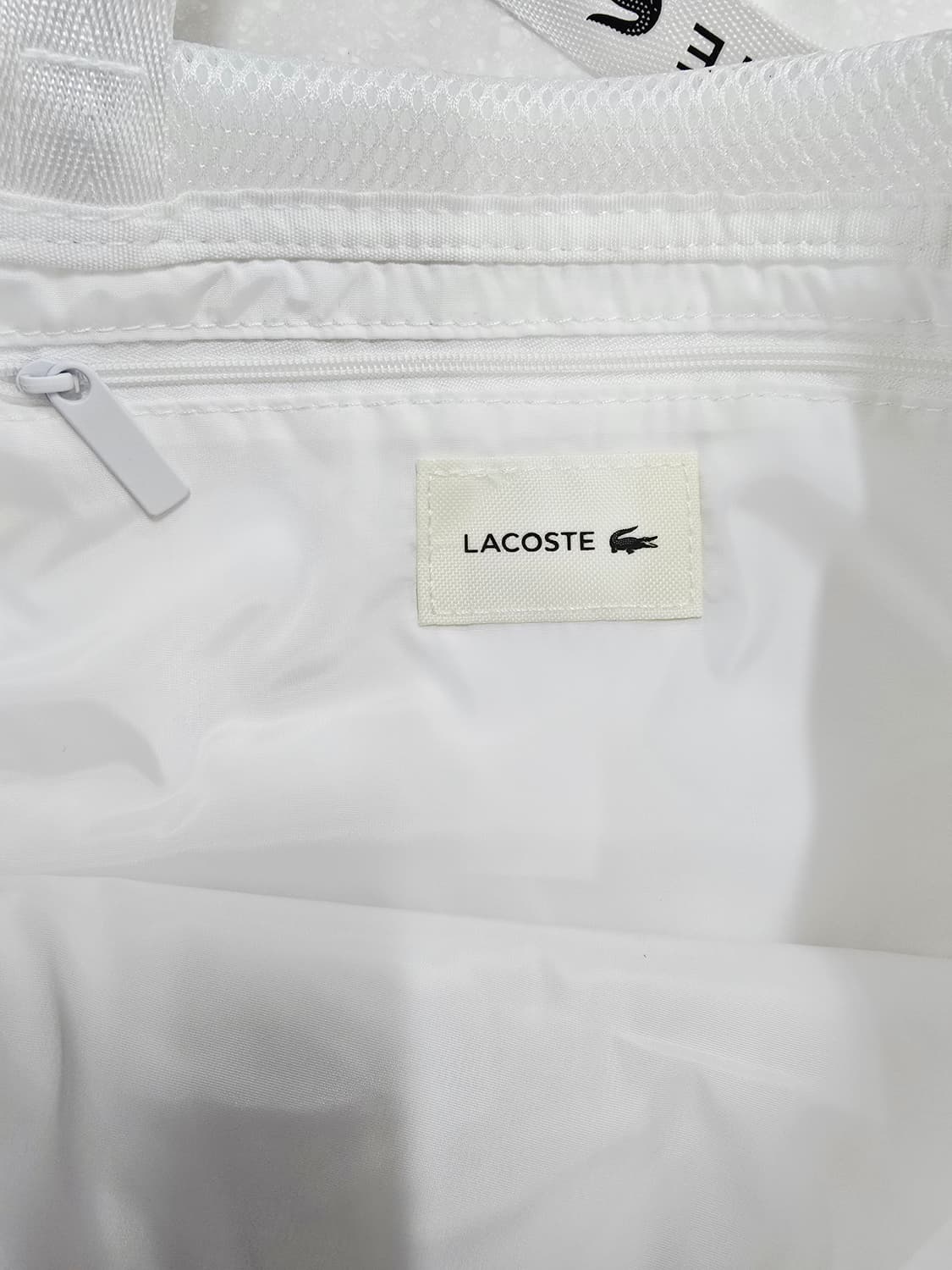 라코스테 흰색 매쉬백 쇼퍼백 토트백 상품이미지8