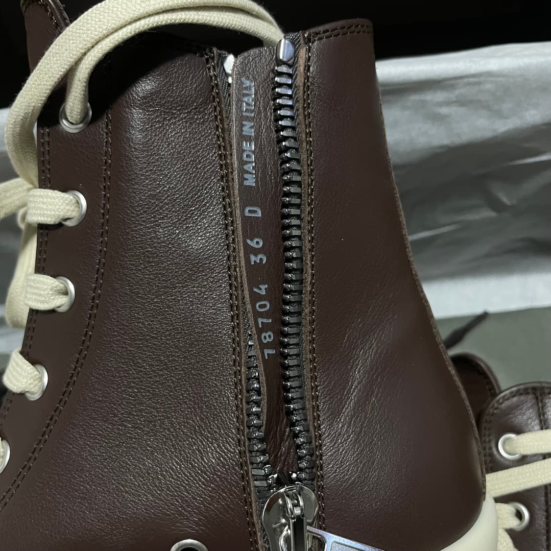 [36] 릭오웬스 메가범퍼 라몬즈 하이 브라운 밀크 상품이미지3